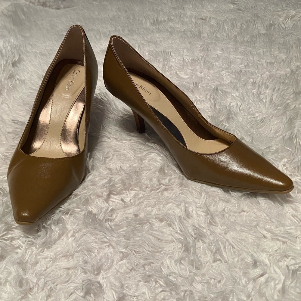 BOGO - Calvin Klein - Brown Leather Heels